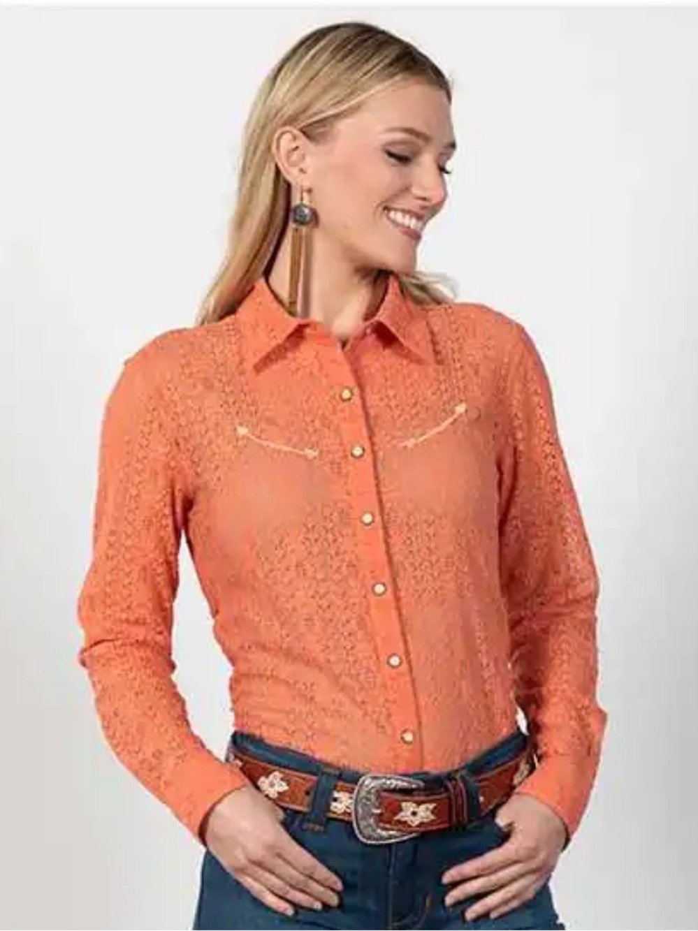 Cruel denim lace shirt